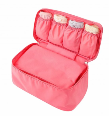 Дорожній органайзер для перевезення та зберігання спідньої білизни Travel Underwear pouch ver.2, колір рожевий персик