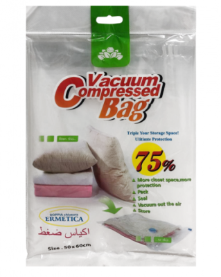 Вакуумний пакет Vacuum Bag 50*60 см посилений, прозорий з клапаном