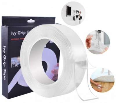 Багаторазова клейка кріпильна стрічка Ivy Grip Tape Двостороння Original (уцінка)