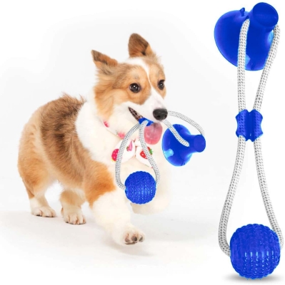 Іграшка для собак М'яч на мотузці з присоск Perfect Power