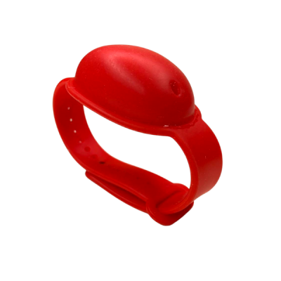 Стильний браслет-антисептик для багаторазового використання, червоний