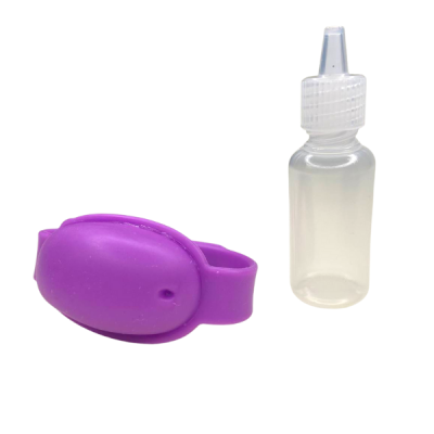 Стильний браслет-антисептик для багаторазового використання, фіолетовий.