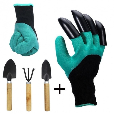Садові рукавички Garden Gloves із пластиковими наконечниками