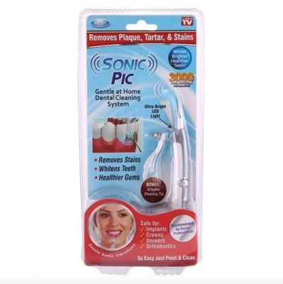 Електричний очищувач Sonic Pic, засіб для відбілювання зубів