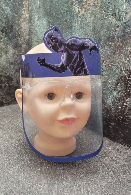 Дитяча маска-щит з окулярами від впливу довкілля Чорна пантера
