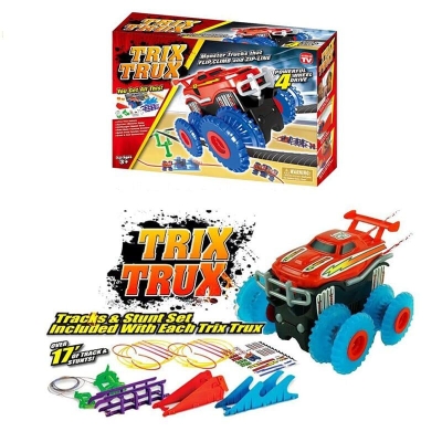 Дитячий канатний авто трек Trix Trux з машинкою позашляховиком Монстр Трак