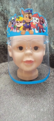 Дитяча маска-щит з окулярами від впливів довкілля синя Щенячий патруль команда