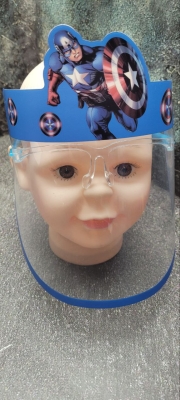 Дитяча маска-щит з окулярами від впливу довкілля Капітан Америка