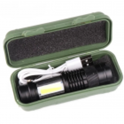 Ліхтарик кишеньковий у кейсі BL 19-T6+COB USB