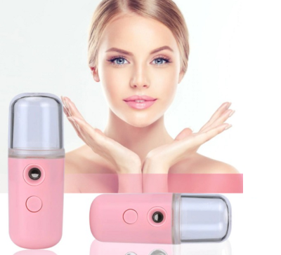 Зволожувач для шкіри обличчя ультразвуковий Nano Mist Sprayer Рожевий