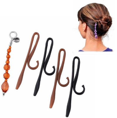 Універсальний набір шпильок для волосся з прикрасою Twist N Clip (Уцінка)