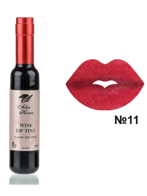 Рідка помада тинт для губ на основі натуральних пігментів Wine Lip Tint №11