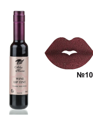 Рідка помада тинт для губ на основі натуральних пігментів Wine Lip Tint №10