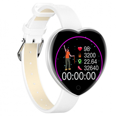 Жіночий смарт-годинник Smart Watch T52 у формі серця, білий